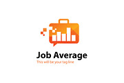 Job Average Logo Template, a Branding & Logo Template by The Branding Fusion (Thumbnail 1 of 4)