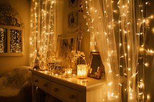 Cozy room interior creating a warm, inviting atmosphere with dec, a Photo by Studio ANNA