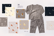 Sleeping baby animals. clipart, an Animal Illustration by tata_ota (Thumbnail 7 of 11)