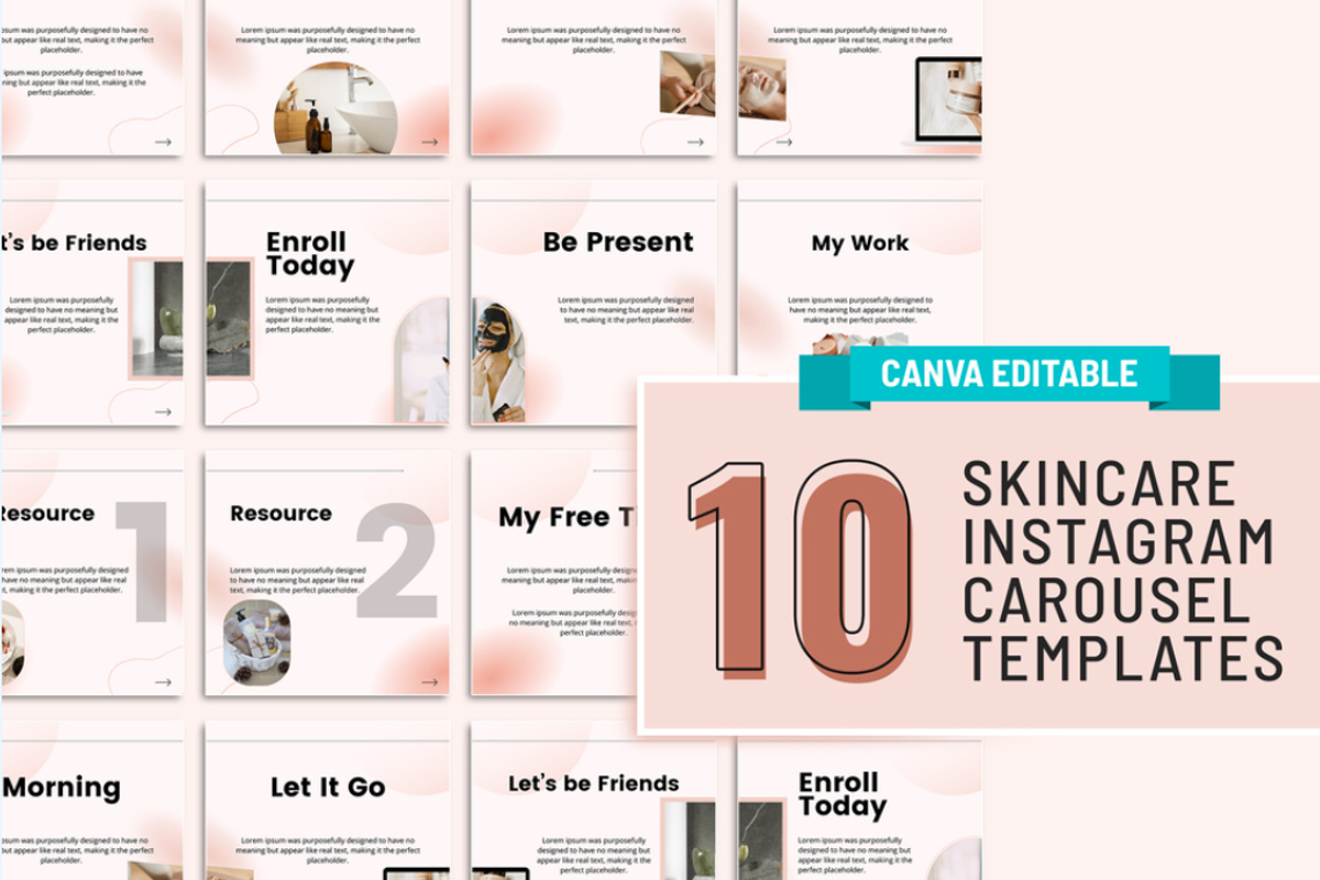 Instagram Carousel Templates Canva, a Templates & Theme by JR39 (Photo 1 of 4)