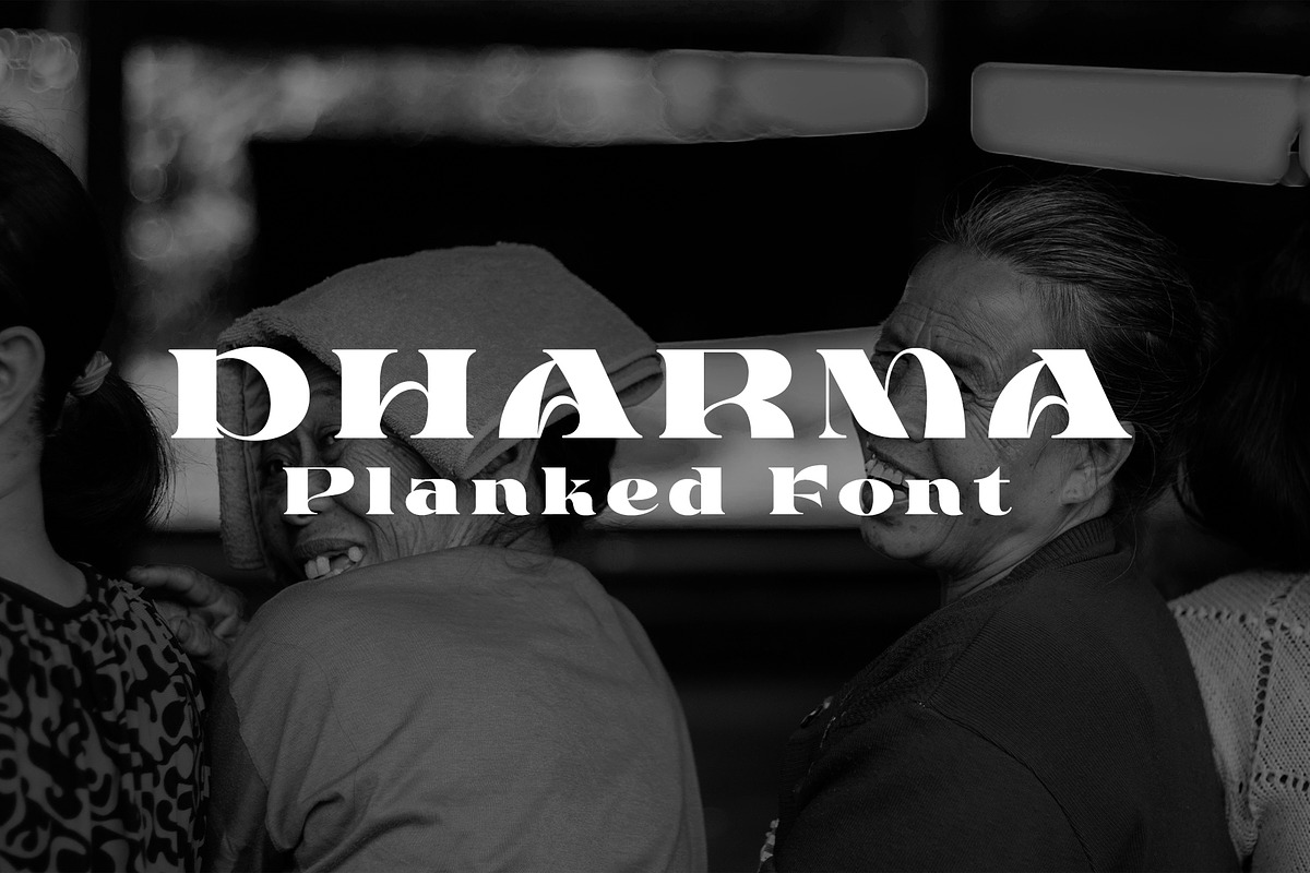 Dharma Planked Font, a Serif Font by Dimas Rizki Pratama (Photo 1 of 2)