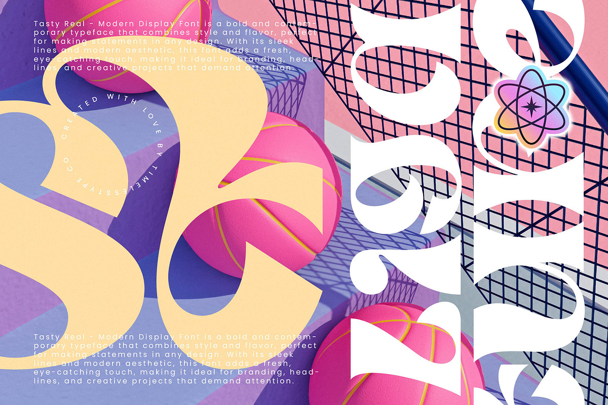 Tasty Real Modern Display Font, a Serif Font by timelesstype.co (Photo 4 of 20)