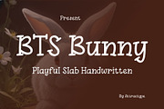 BTS Bunny - Playful Slab Handwritten, a Handwritten Font by Attractype (Thumbnail 1 of 6)