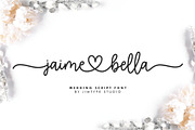 Jaime Bella - Wedding Heart Font, a Script Font by Jimtype Studio (Thumbnail 1 of 10)