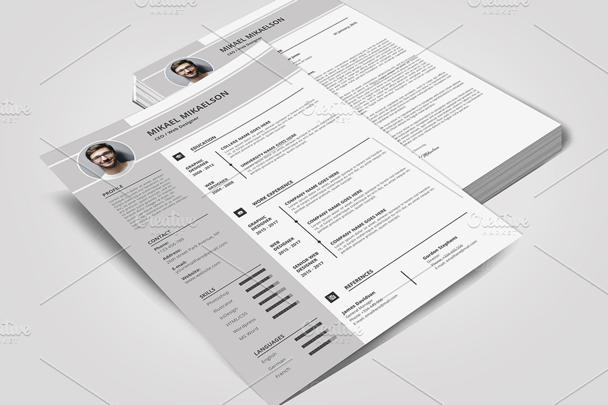 Resume/CV & Cover Letter, a Resume Template by BettyDesign (Photo 3 of 8)