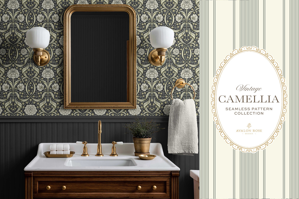 Arts & Crafts Floral Patterns Black, a Pattern Graphic by Eclectic Anthology (Photo 7 of 10)