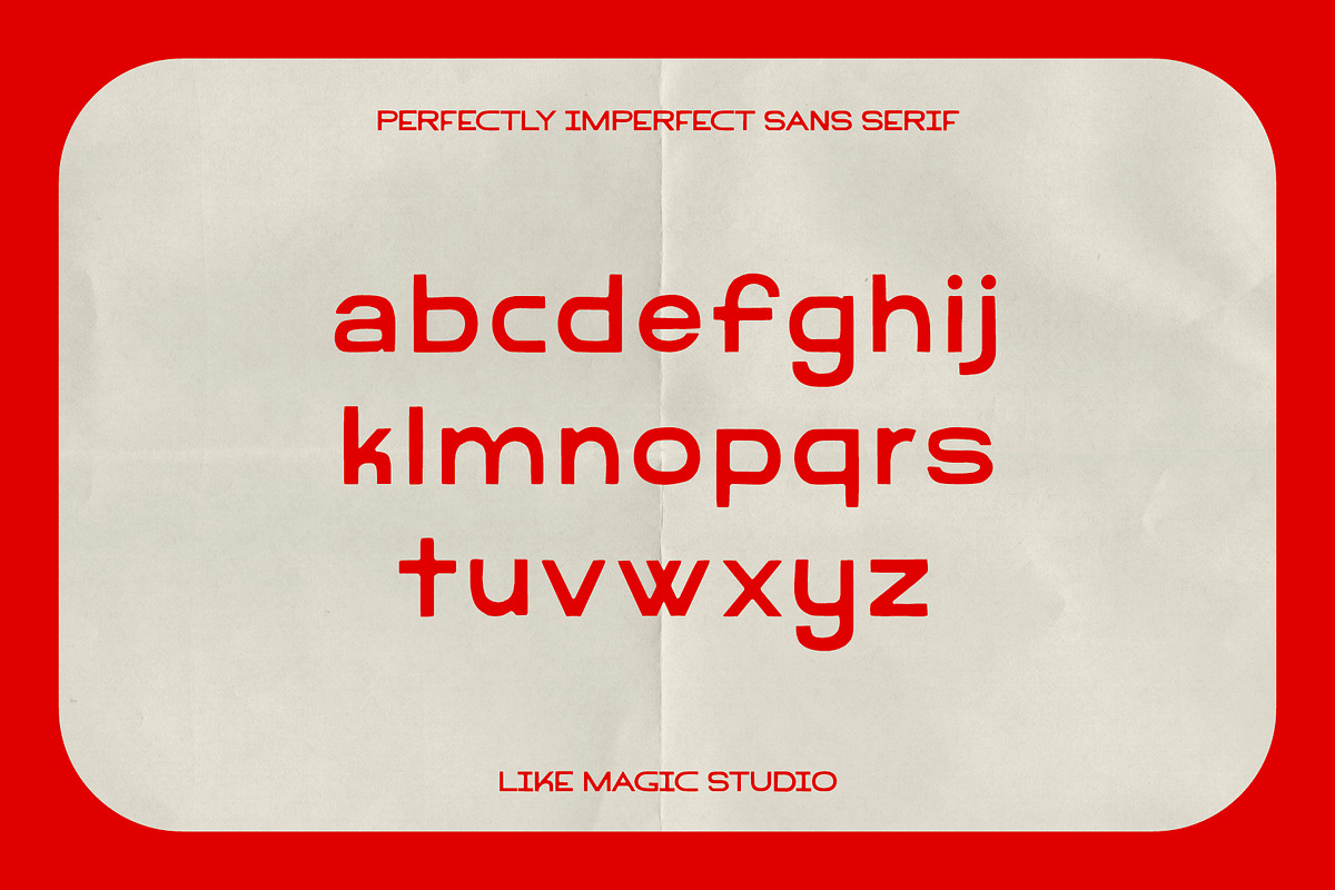 Rebel - An Imperfect Sans Serif, a Sans Serif Font by Like Magic Studio (Photo 3 of 10)