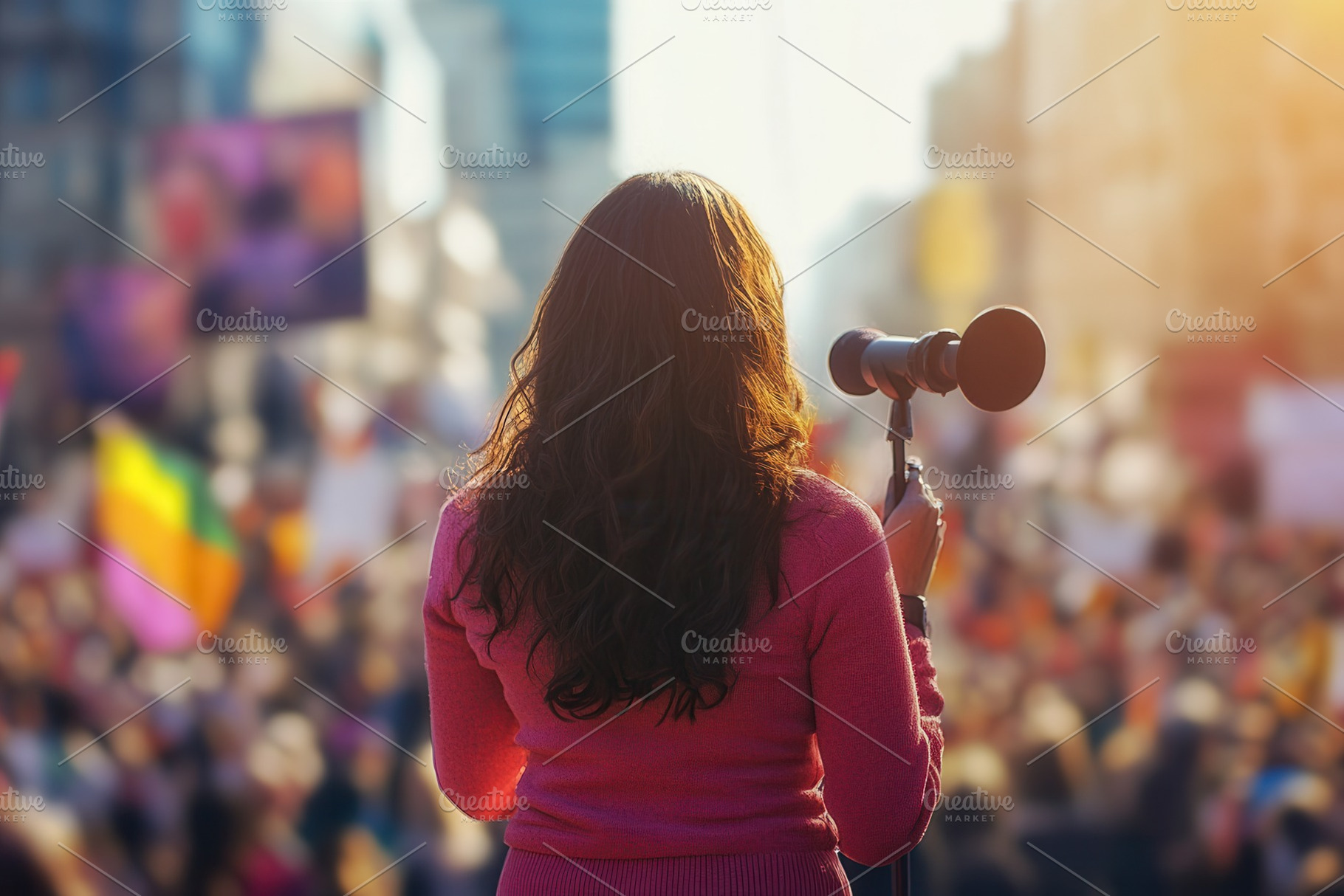 A freedom rally for womens rights, a Photo by Pavel_design