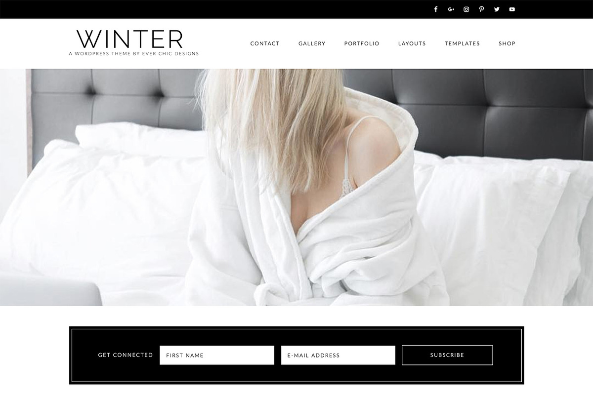 Winter Feminine Wordpress Blog Theme, a WordPress Template by The Reverie Collective (Photo 2 of 2)