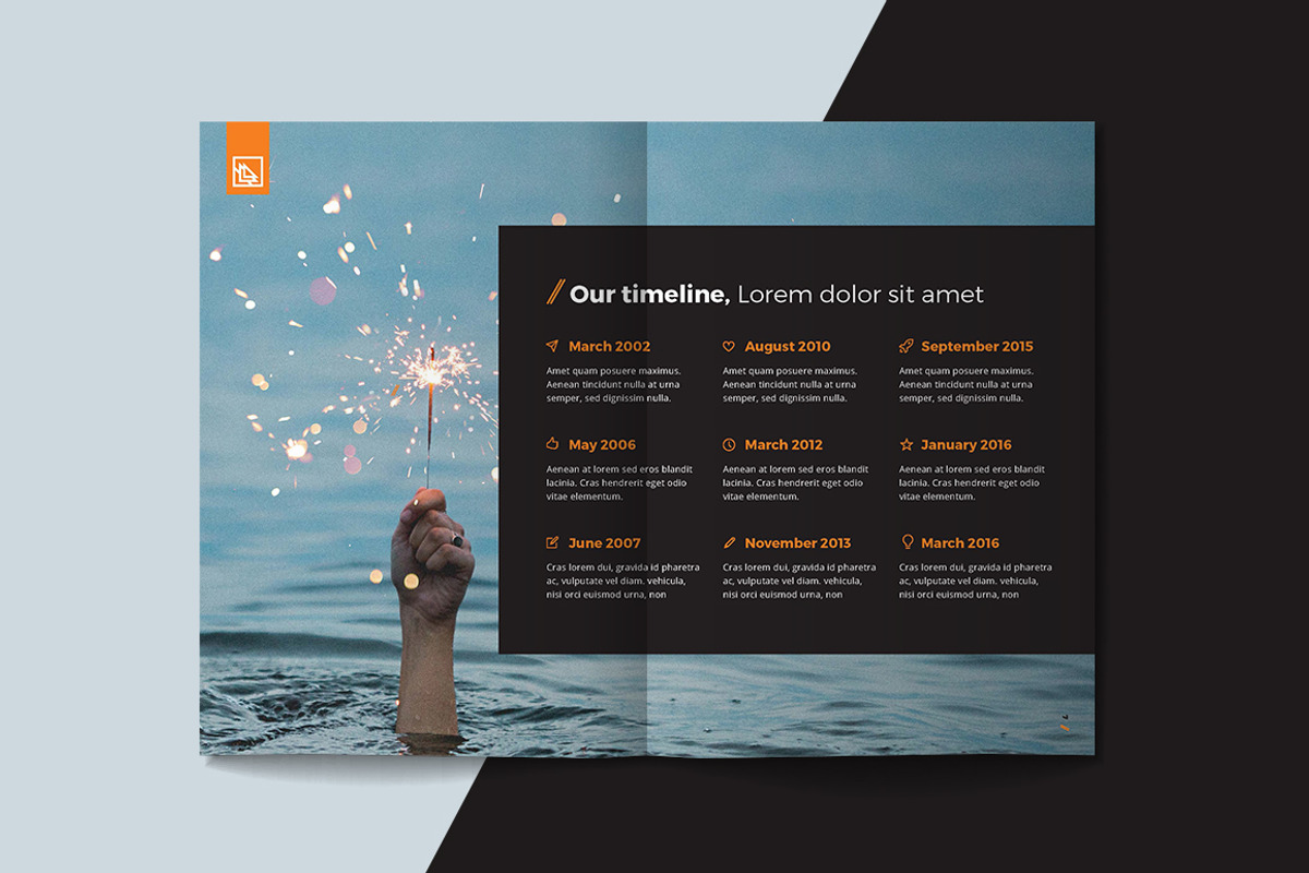 Company brochure template, a Brochure Template by RWstudio (Photo 4 of 5)
