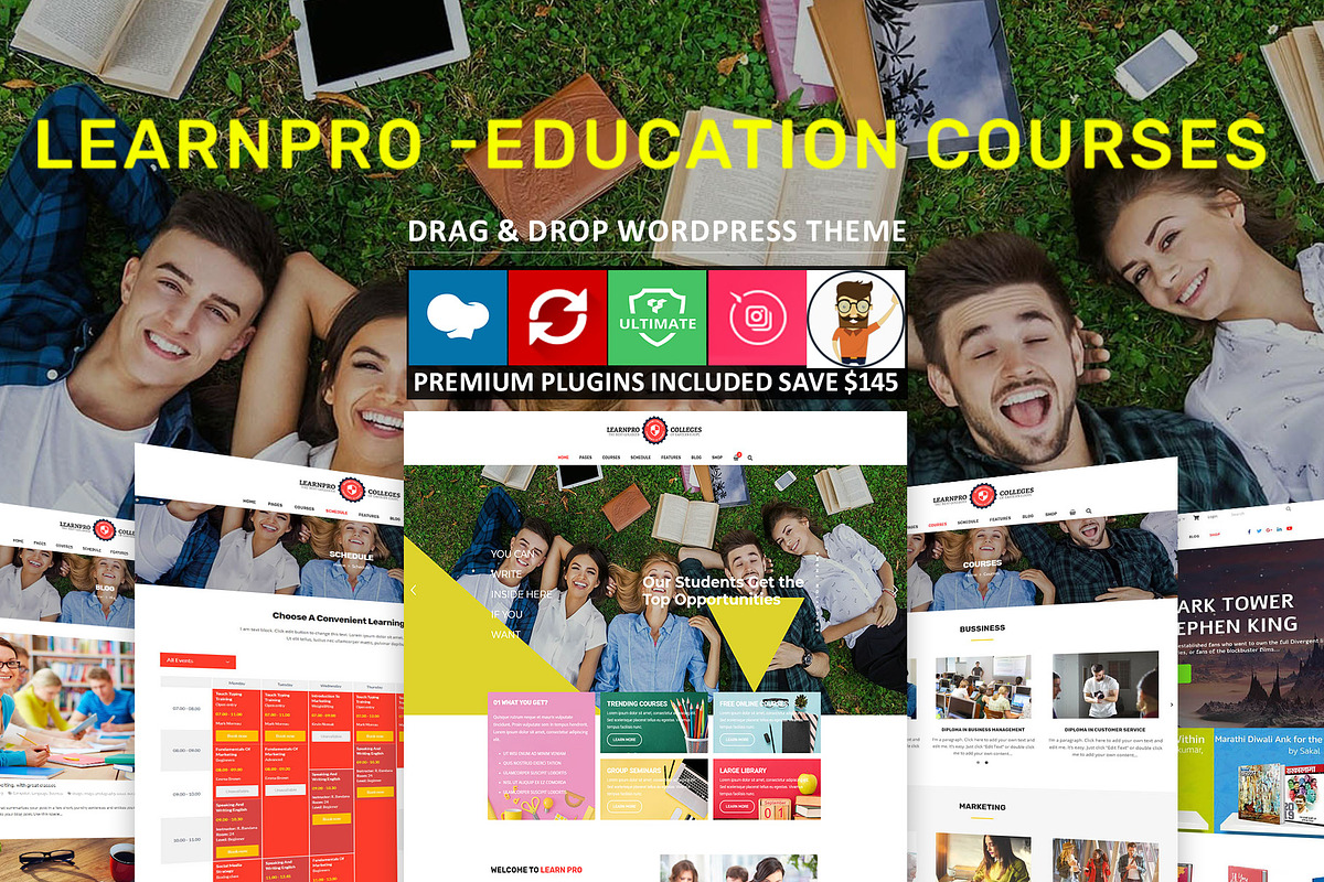Learnpro - Education & Business, a WordPress Template by Cherry Wordpress Theme (Photo 1 of 7)