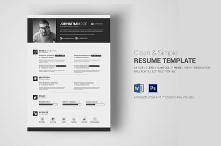 Simple Resume / CV With MS Word