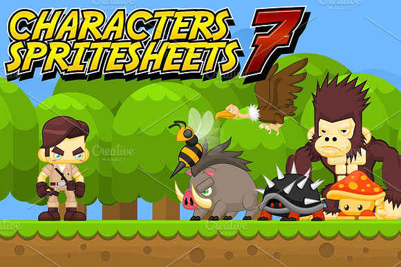Characters Spritesheet 7 preview 5
