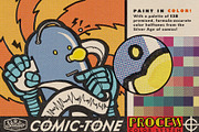 Comic-Tone Process Color System, a Layer Style Add-On by StudioWorks (Thumbnail 2 of 12)