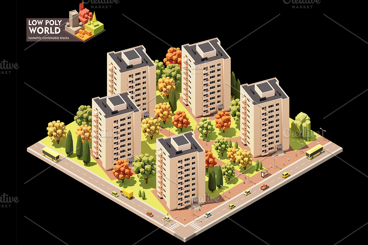 Vector isometric world map elements, an Object Illustration by tele52 (Photo 8 of 39)