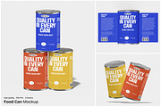 Food Can Mockup, a Packaging Mockup by Unerispace (Thumbnail 1 of 5)