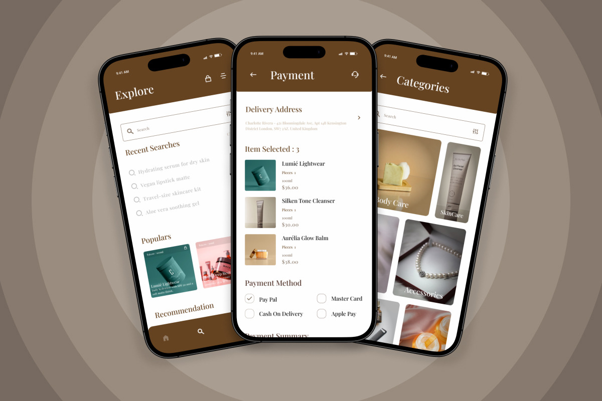 Cantik – Beauty E-commerce App UI, an App Template by twinstd (Photo 4 of 5)