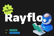 ZT Rayflo, a Sans Serif Font by zelow type (Thumbnail 1 of 15)