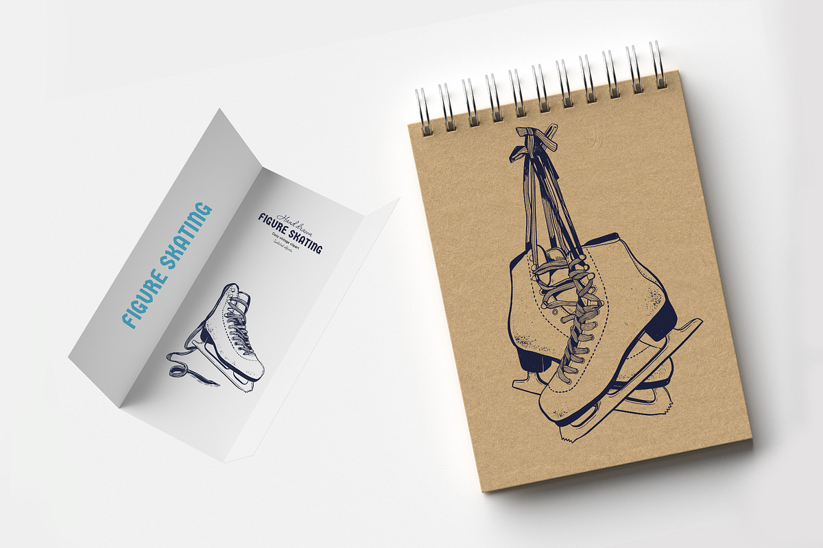 Hand drawn Figure Skating clipart, a Sport Illustration by Wild Muse (Photo 6 of 6)