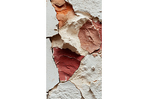 Close up of colorful peeling plaster, a Background Photo by Lermont51