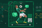 Soccer Social Media Posts PSD Set, a Social Media Template by iHemalaya (Thumbnail 2 of 6)