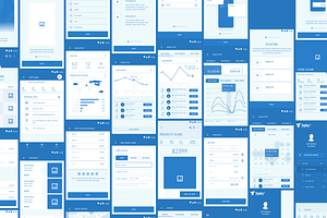 Tapky 1 Wireframe Kit