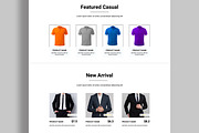 ECommerce Website Landing Page, a Landing Page Template by MightyDesign (Thumbnail 3 of 8)