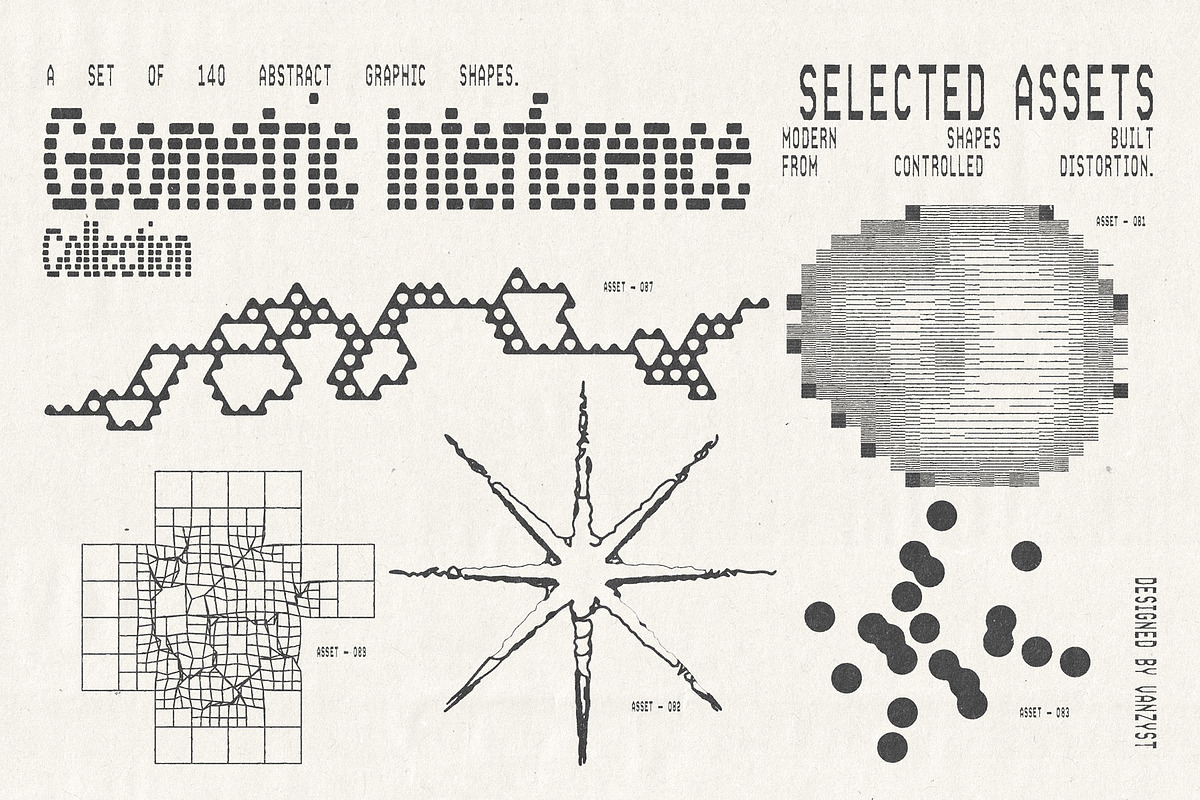 Geometric Interference Collection, an Object Graphic by Vanzyst (Photo 10 of 12)