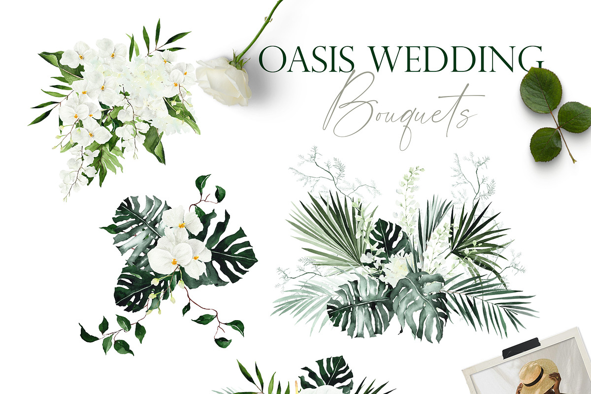 OASIS green - Wedding clipart, an Illustration by Beigetime (Photo 2 of 11)