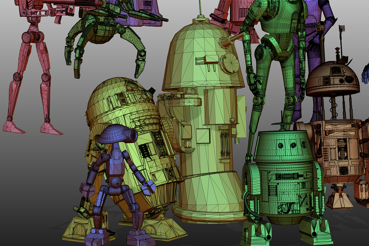 STAR WARS DROIDS PACK low poly, a Characters & Person 3D Model by 2$ SHOP (Photo 10 of 16)