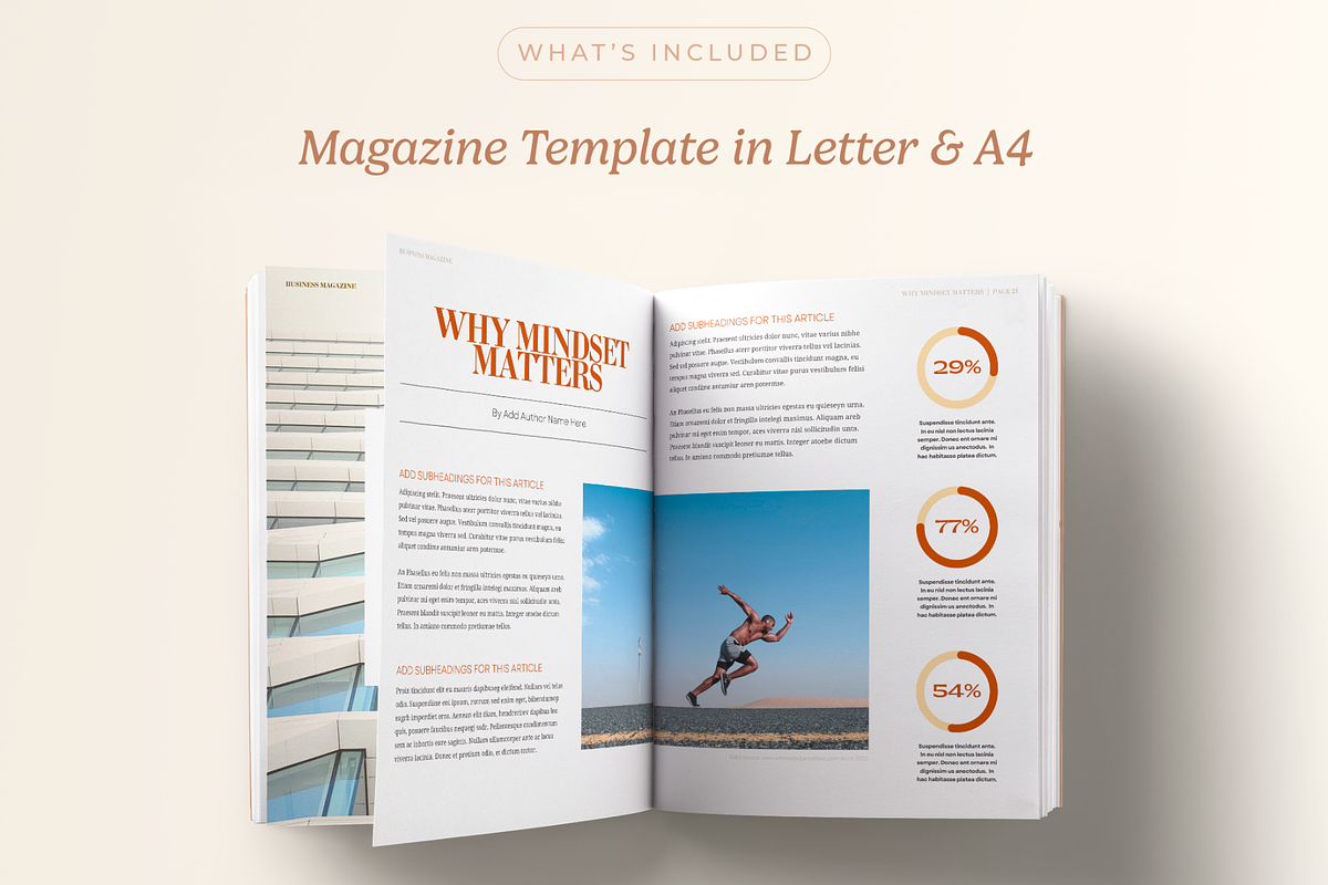 Business Magazine Volume 1, a Magazine Template by Creatif Foundry (Photo 2 of 7)