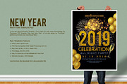 New Year Party Flyer, a Flyer Template by Flyer Arts (Thumbnail 1 of 4)