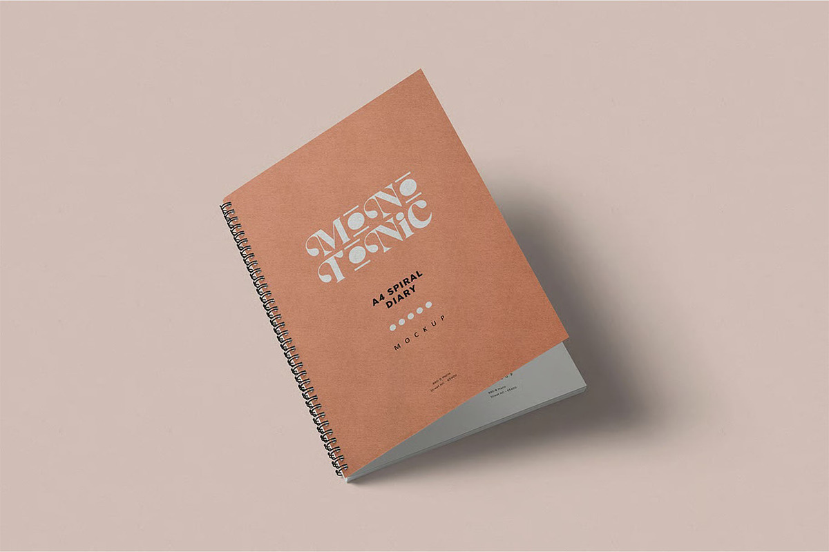 Notebook Mockup, an Advertising Mockup by megostudi0 (Photo 4 of 6)