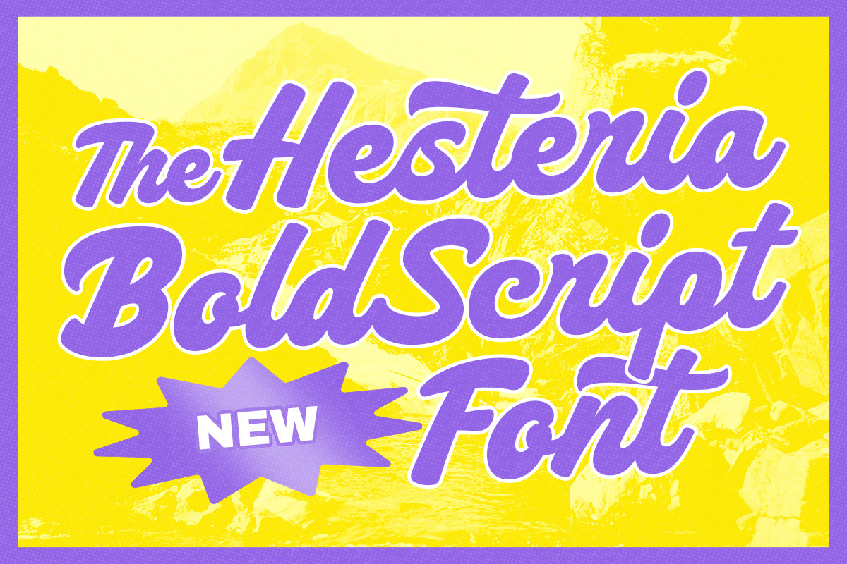 Hesteria Bold Script, a Script Font by Letterhend Studio (Photo 2 of 9)