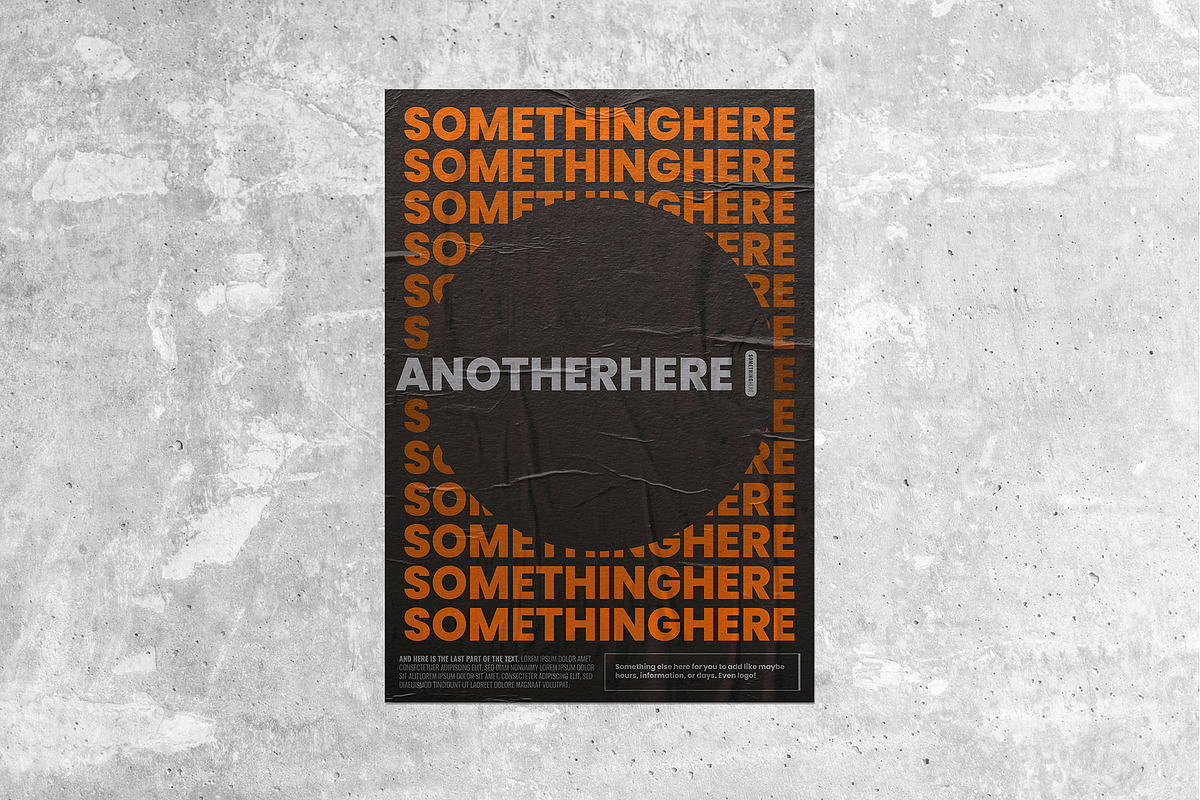 Typography Poster or Flyer 02, a Poster Template by Luuqas Design