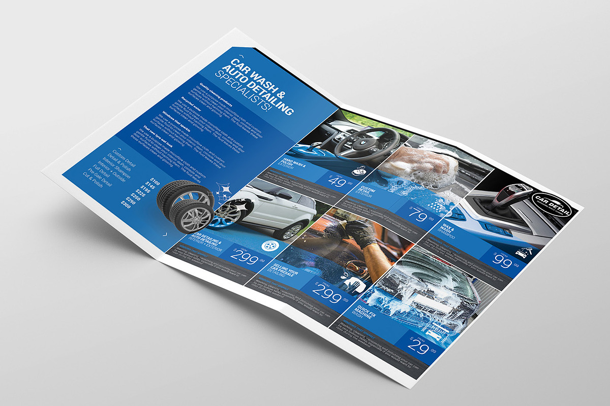 Car Detailing Trifold Brochure, a Brochure Template by BrandPacks (Photo 2 of 4)