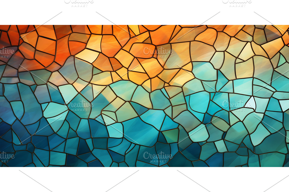 Close up of stained glass window, a Texture Illustration by Beautiful things