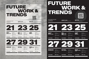 Workshop Event Program Poster, a Flyer Template by Danil Polshin