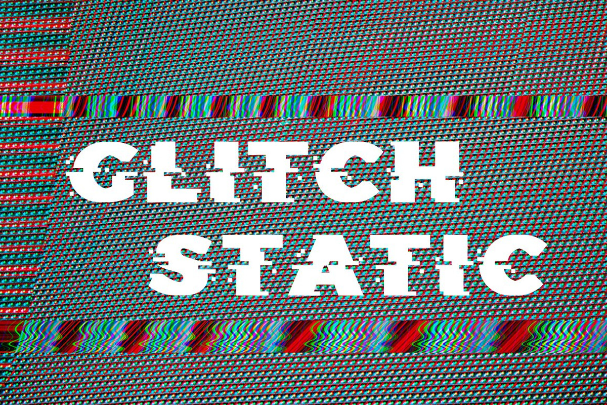 Glitch Typeface preview 5