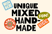 Mixed Font! Handmade! Bold! Texture!, a Font by Studio Funshop by Kelli (Thumbnail 3 of 13)