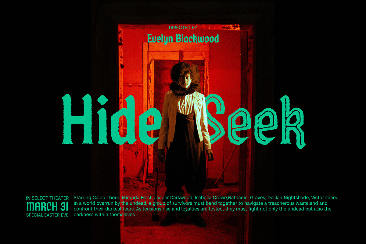 Bean Hook Gothic Flare 4 Fonts, a Serif Font by Casloop Studio (Photo 5 of 12)