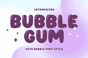 BUBBLEGUM, a Handwritten Font by Mozatype (Thumbnail 1 of 8)