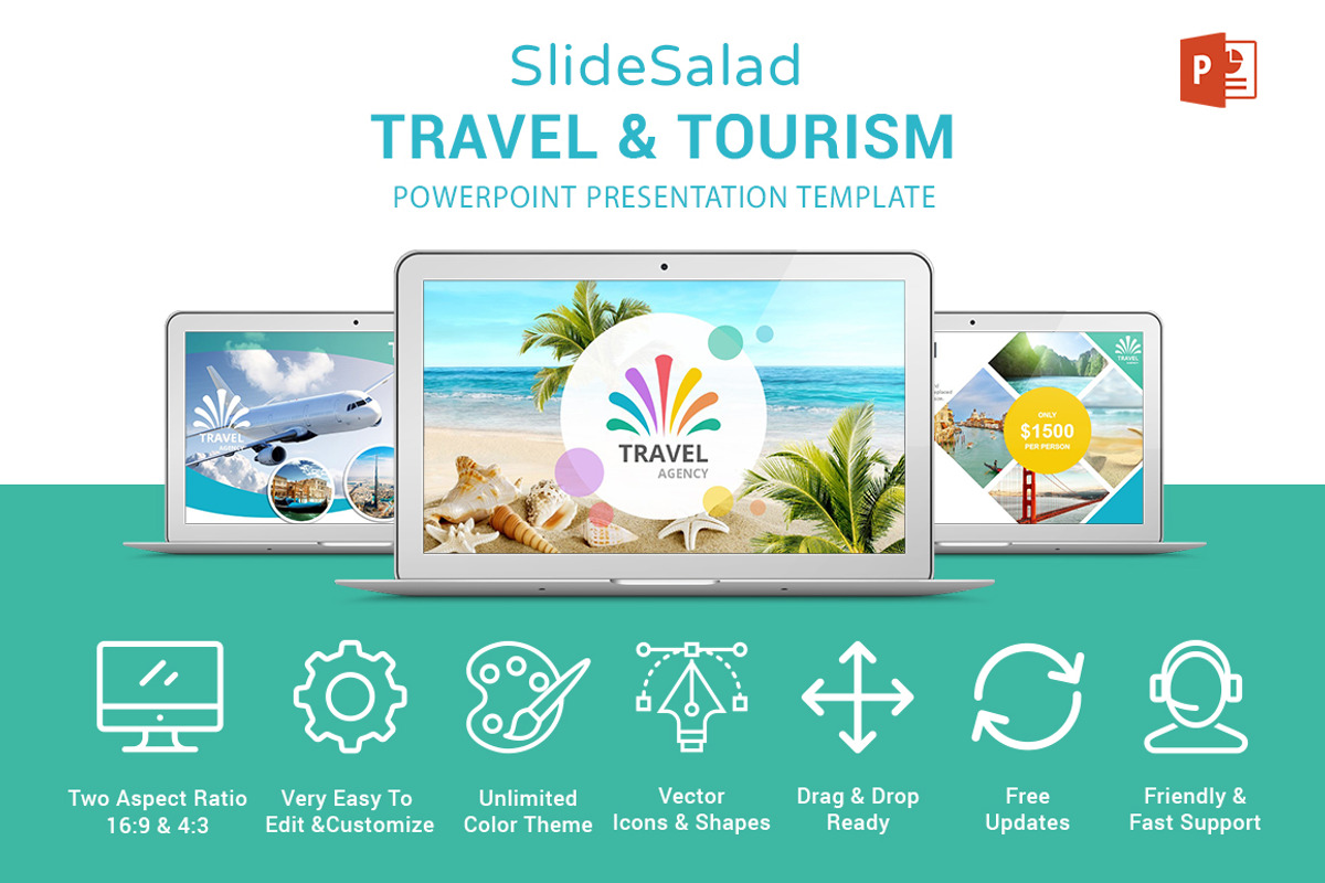 Travel Agency PowerPoint Template, a Presentation Template by SlideSalad