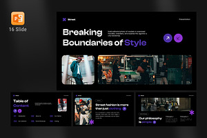 Street Fashion Powerpoint template, a Presentation Template by Eklip Studio