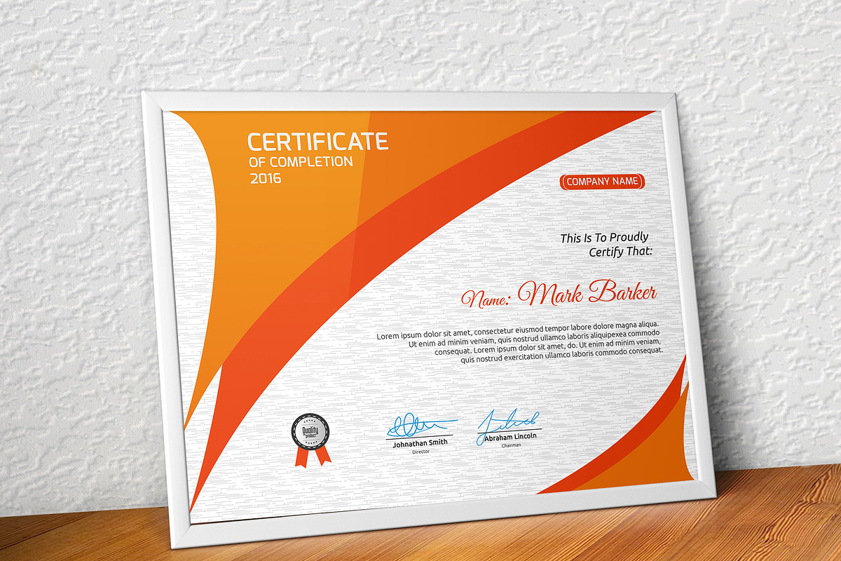Certificate Word | PSD | AI, a Stationery Template by Curve Design (Photo 2 of 3)