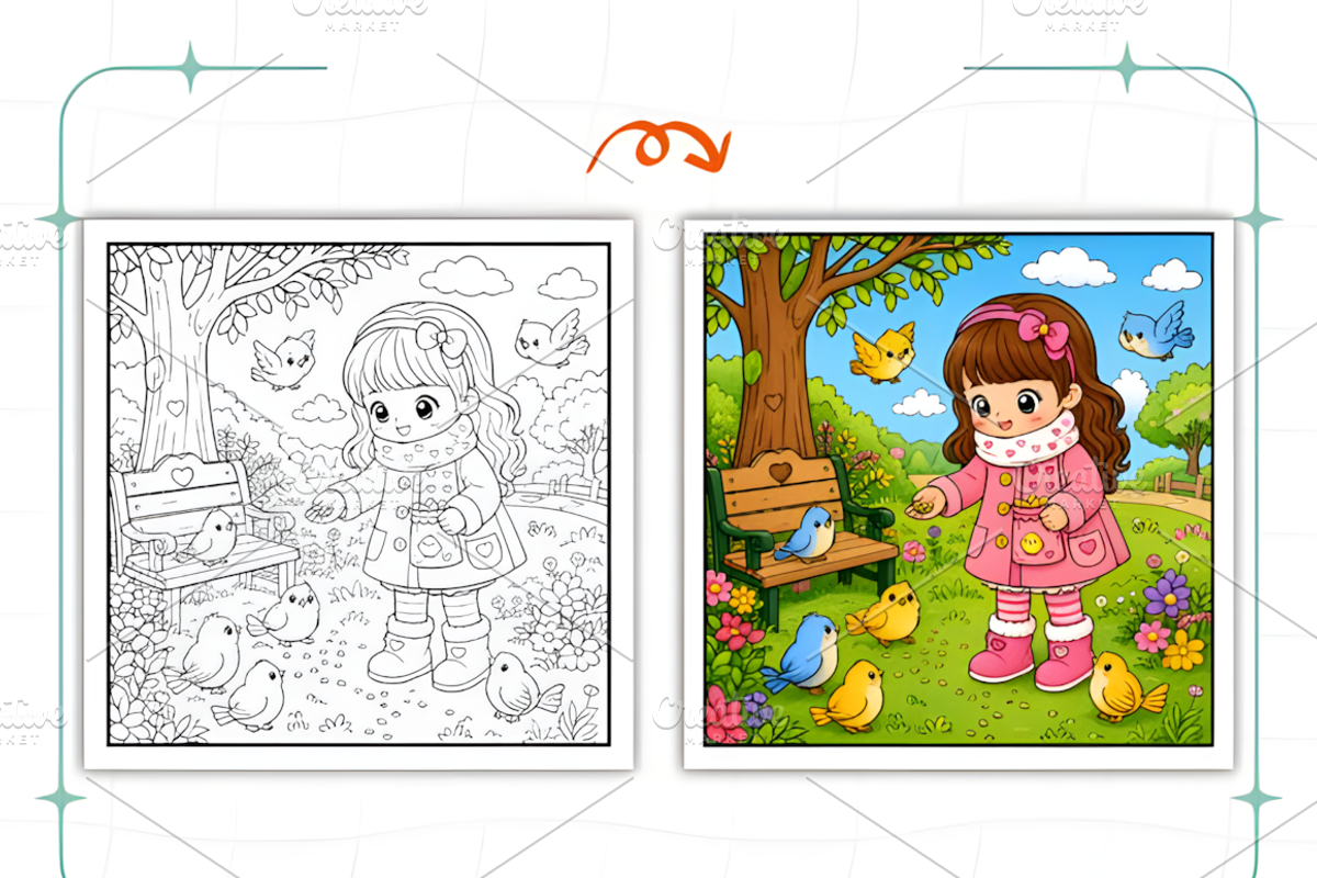Cozy Hygge Moment Coloring Book, a Decorative Illustration by Ink Gallery (Photo 5 of 8)
