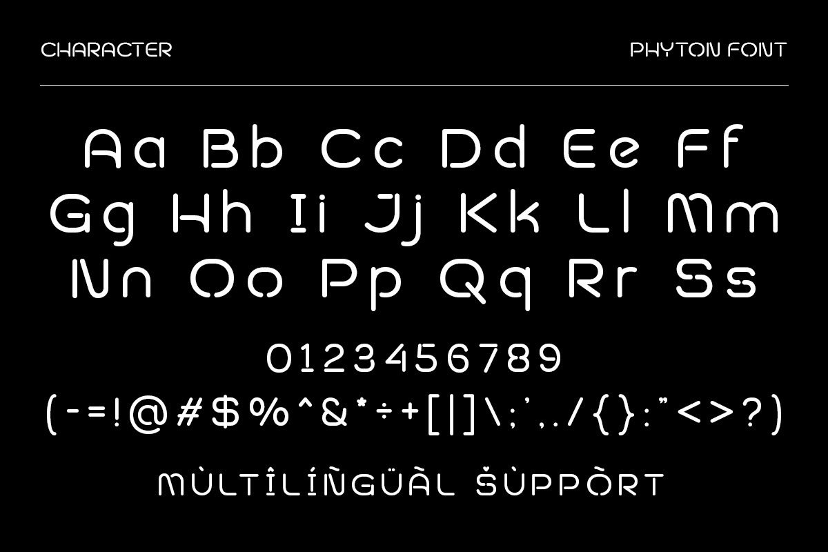 Phyon – Rounded Futuristic Sans Type, a Sans Serif Font by roomspace creative lab (Photo 8 of 12)