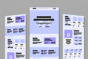 Landing Page Wireframe Template, a Landing Page Template by MightyDesign (Thumbnail 1 of 9)