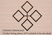 Diamond Family Photo Frame Laser, an Object Graphic by Libby Wishes (Thumbnail 2 of 3)