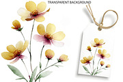 Wildflowers Watercolor Clipart, an Illustration by DreamCafeArt (Thumbnail 4 of 6)